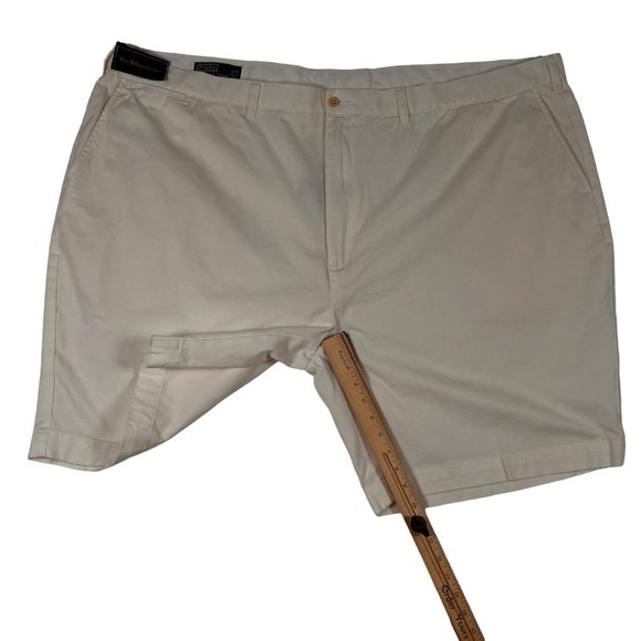 NWT Polo by Ralph Lauren Shorts Men's Big & Tall Slash Pocket Chinos White 56B - Picture 8 of 13
